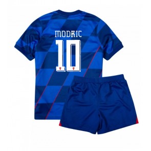 Hrvatska Luka Modric #10 Gostujuci Dres za Dječji EP 2024 Kratak Rukavima (+ kratke hlače)